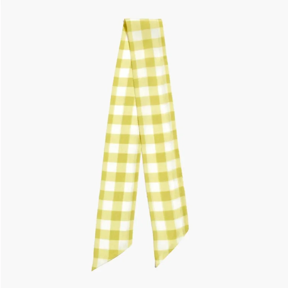 NWOT Madewell Silk Skinny Bandana yellow